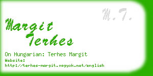 margit terhes business card